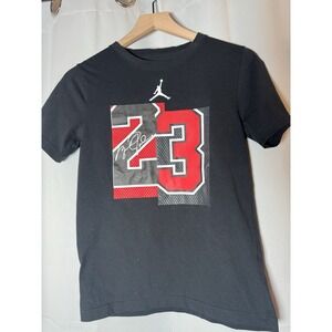 Nike Air Jordan Jumpman #23 Boy's Large 12/13 Years Black T-shirt